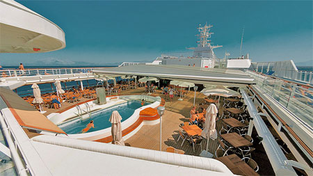 pool area of the Celestyal Cristal